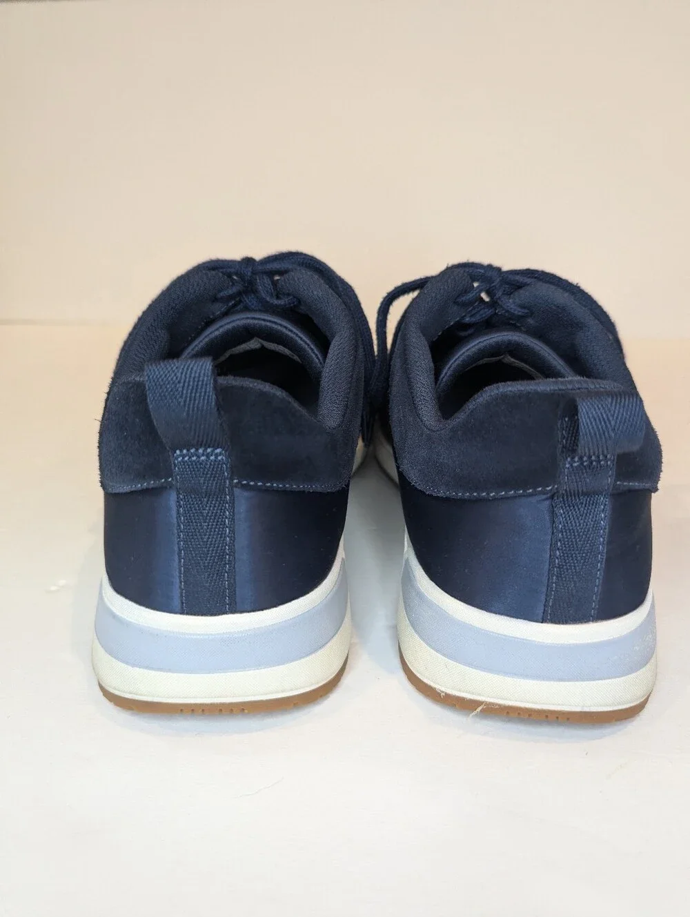 Vionic Breilyn Navy Blue Suede And Fabric Comfort Sneakers Women's Size 10